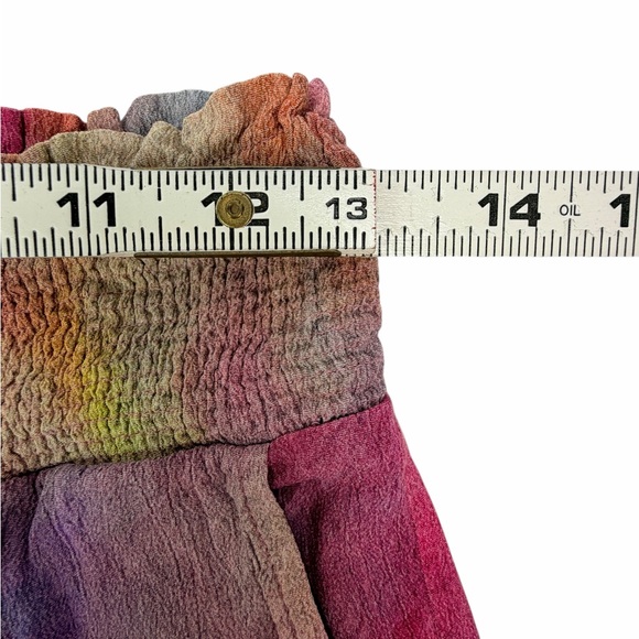 Vintage Conditions Apply Tie Dye Smocked Palazzo Pants Boho Festival Y2K Small - Picture 4 of 6